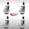Service Caster 5'' SS Nylon Wheel Swivel 1-1/2'' Expanding Stem Caster Set, 4PK SCC-SSEX20S514-NYS-112-4 - alternate 2